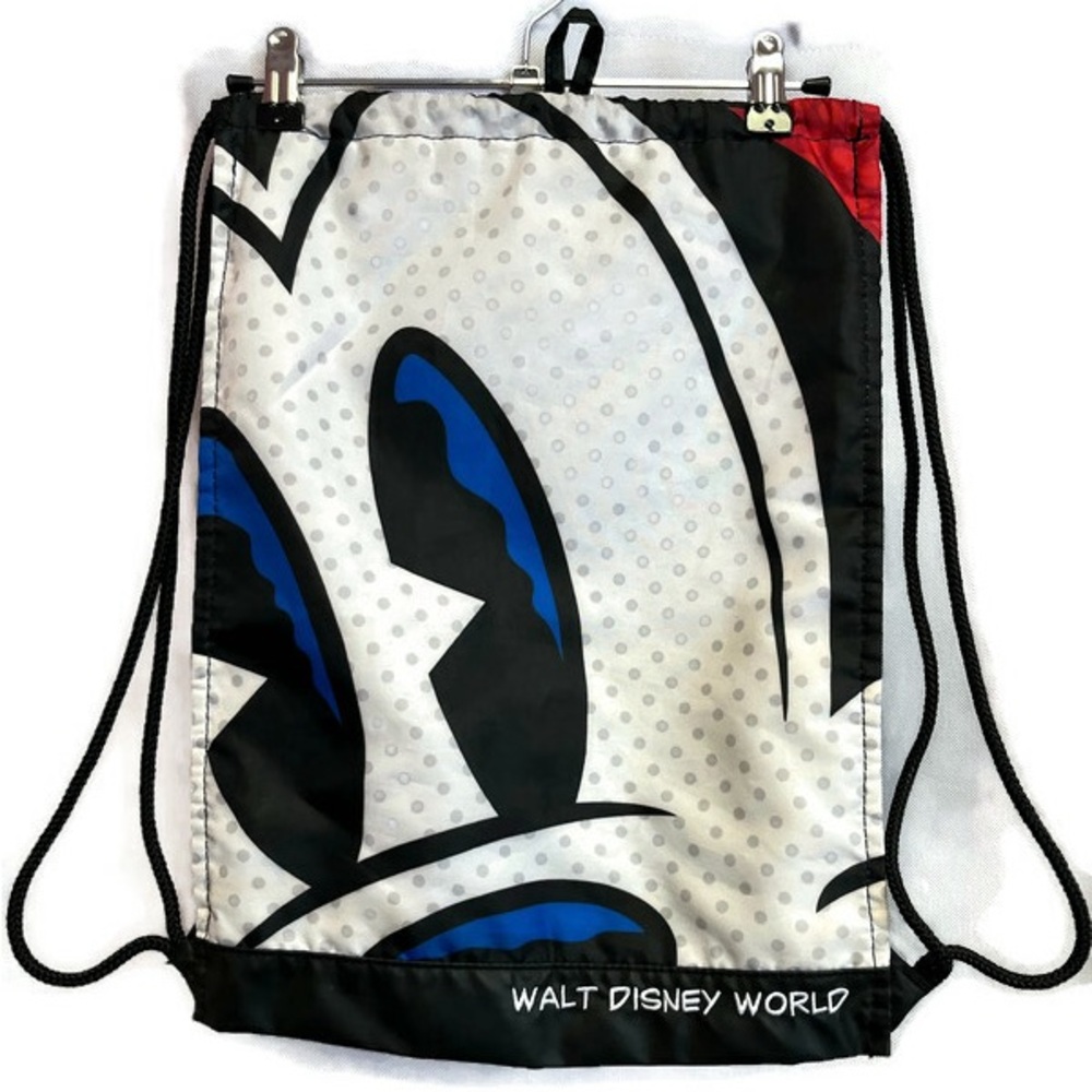 Walt Disney World Parks Mickey and Minnie Mouse Drawstring Cinch Bag Pop Art